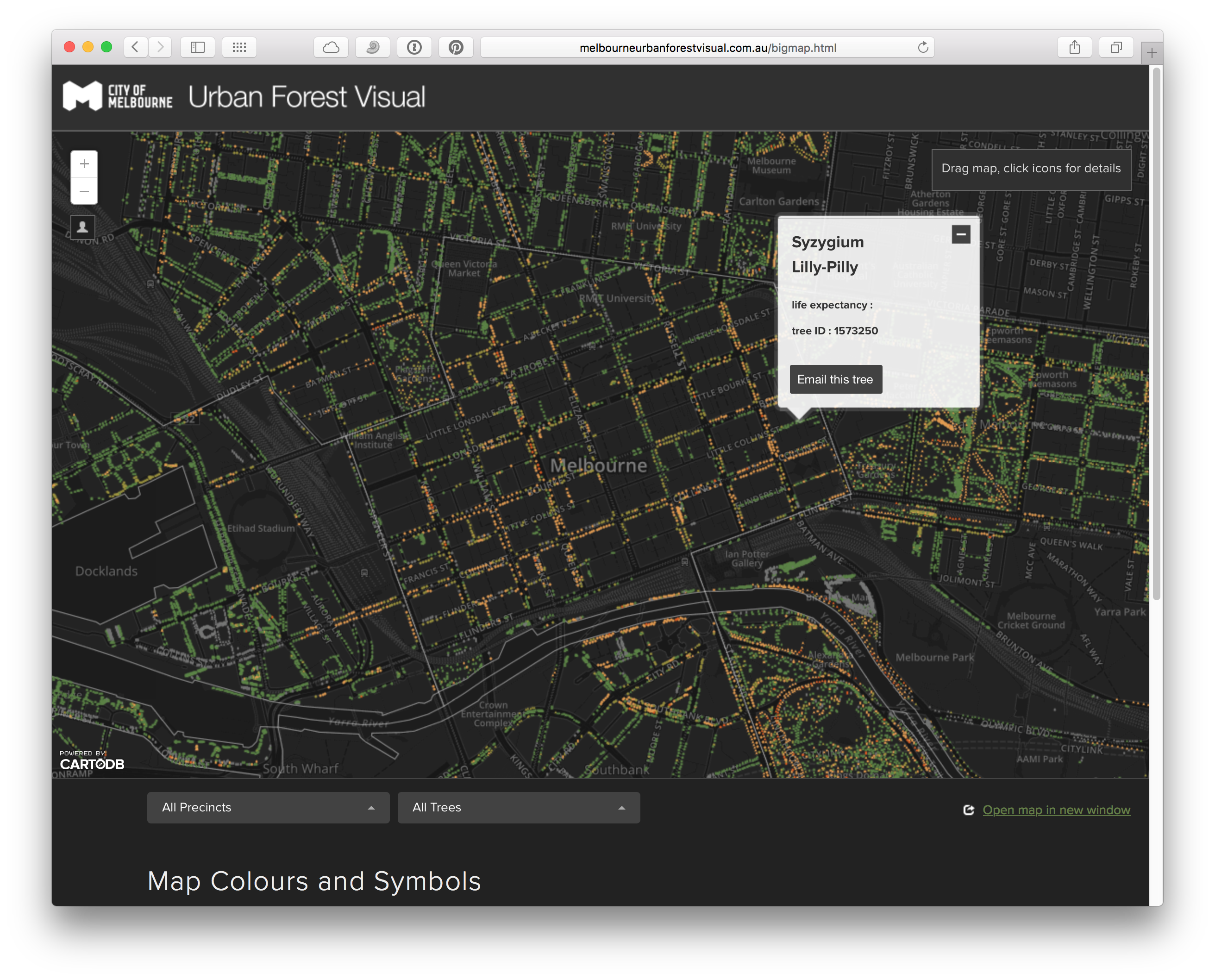 Melbourne Urban Forest Visual / Screenshot